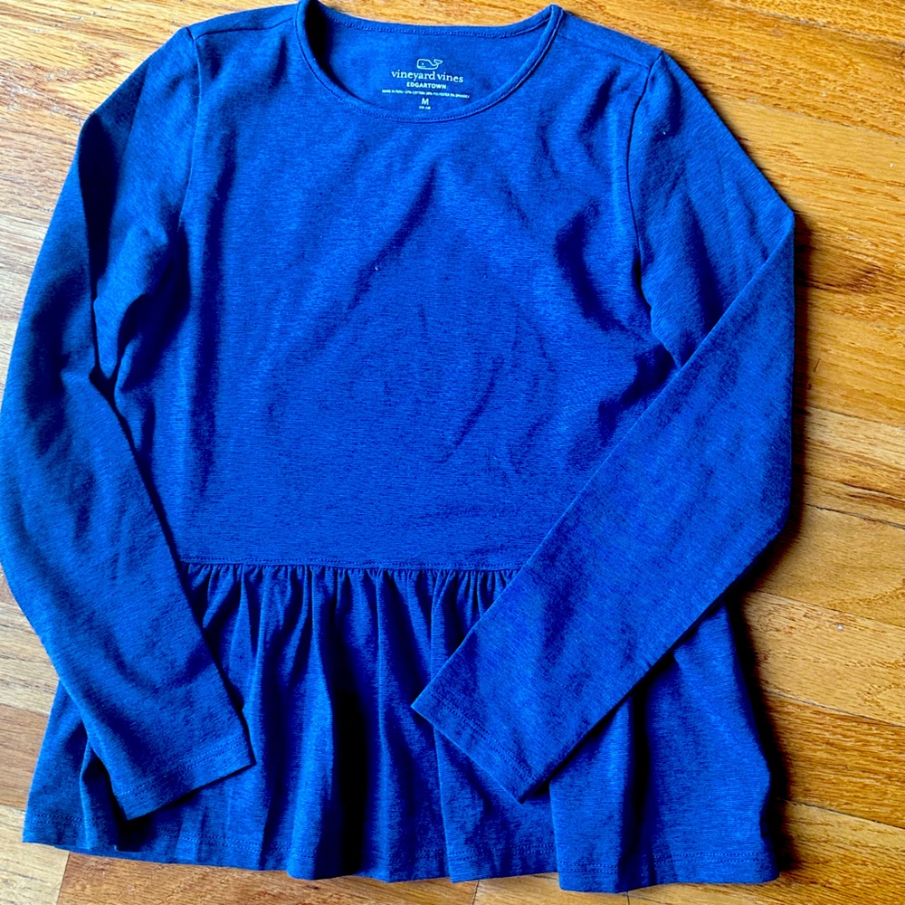 Girls Vineyard Vines peplum top - Navy blue - Size M - NWOT